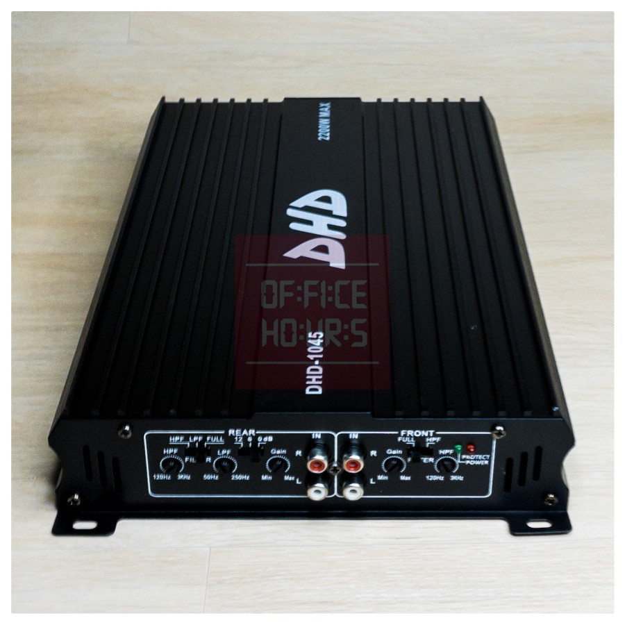 Power Amplifier 4 Channel DHD 1045 Black and Silver