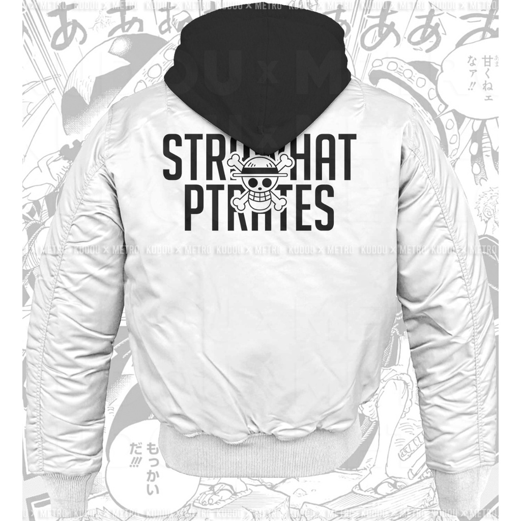 Premium Waterproof Bomber Strawhat Pirates  SHP Anime Manga One Piece Unisex