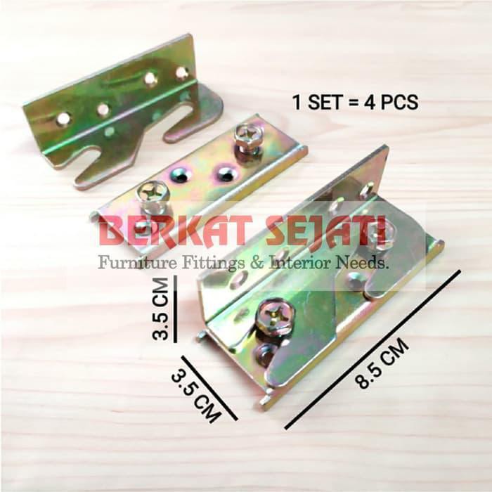 Hak Dipan Bayi 26 Engsel Ranjang Baby Box Siku Tempat Tidur Bed Hinges