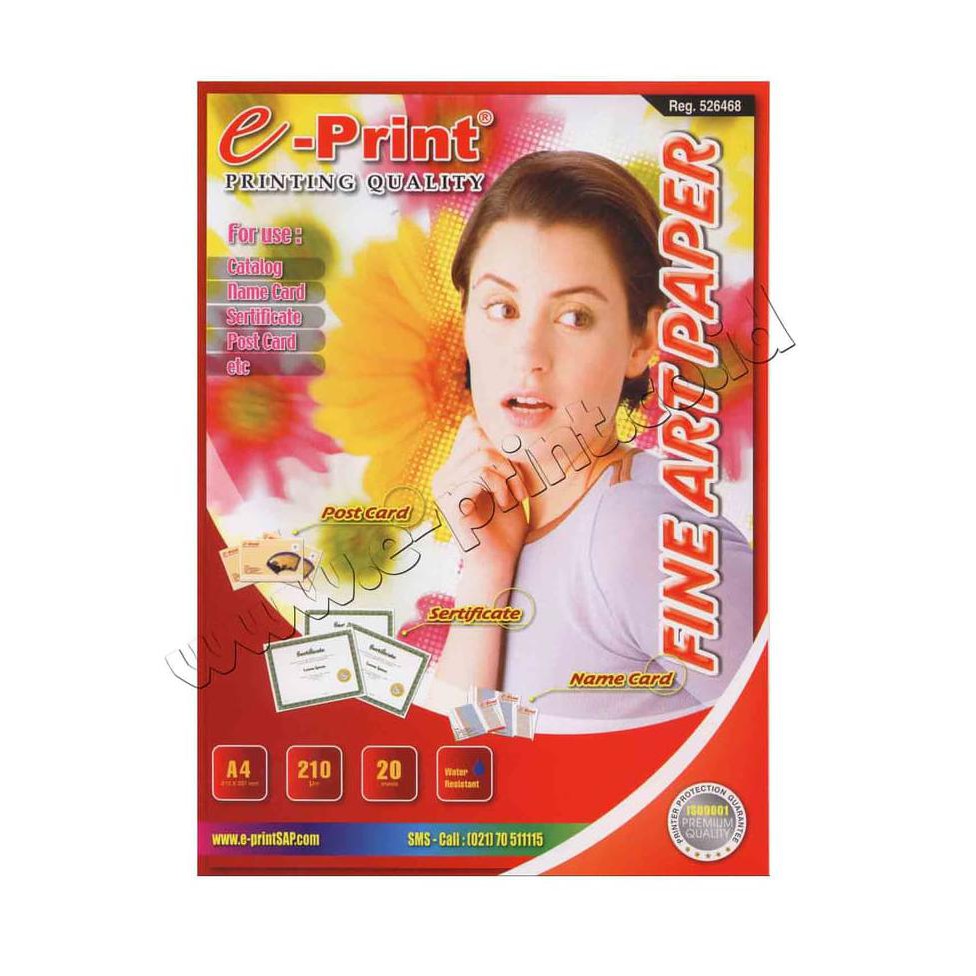 

Promo Murah !!! Art Paper - Eprint - Fine Art Paper A4 Terbaru
