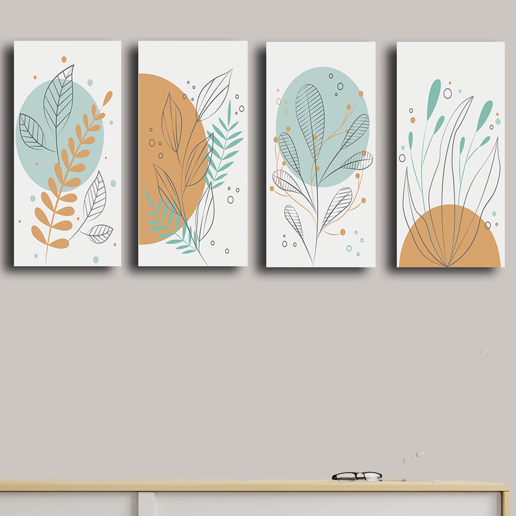 HIASAN DINDING BUNGA BOTANICAL WALL DECOR PAJANGAN DINDING HIAS HIASAN DINDING BUNGA ABSTRAK