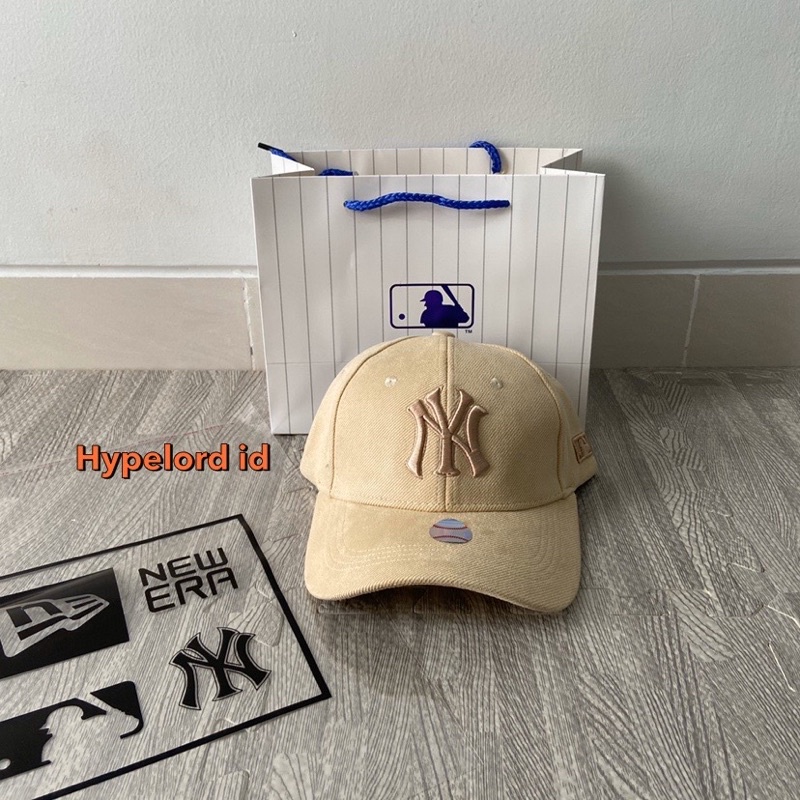 Topi Ny Newyork Cap Khaki / Cream wool