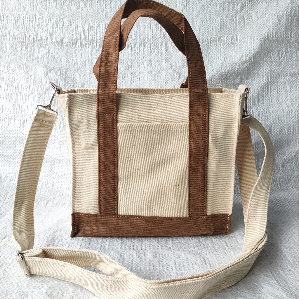Sling Bag Kanvas Tas Wanita Jinjing 22x19x12cm Varian TSW-05