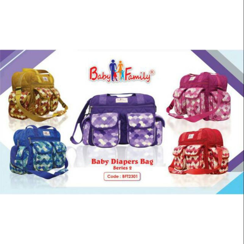 Baby Family Tas Besar Popok/Perlengkapan Bayi Baby Family 2 - Diapers Bag BFT2301