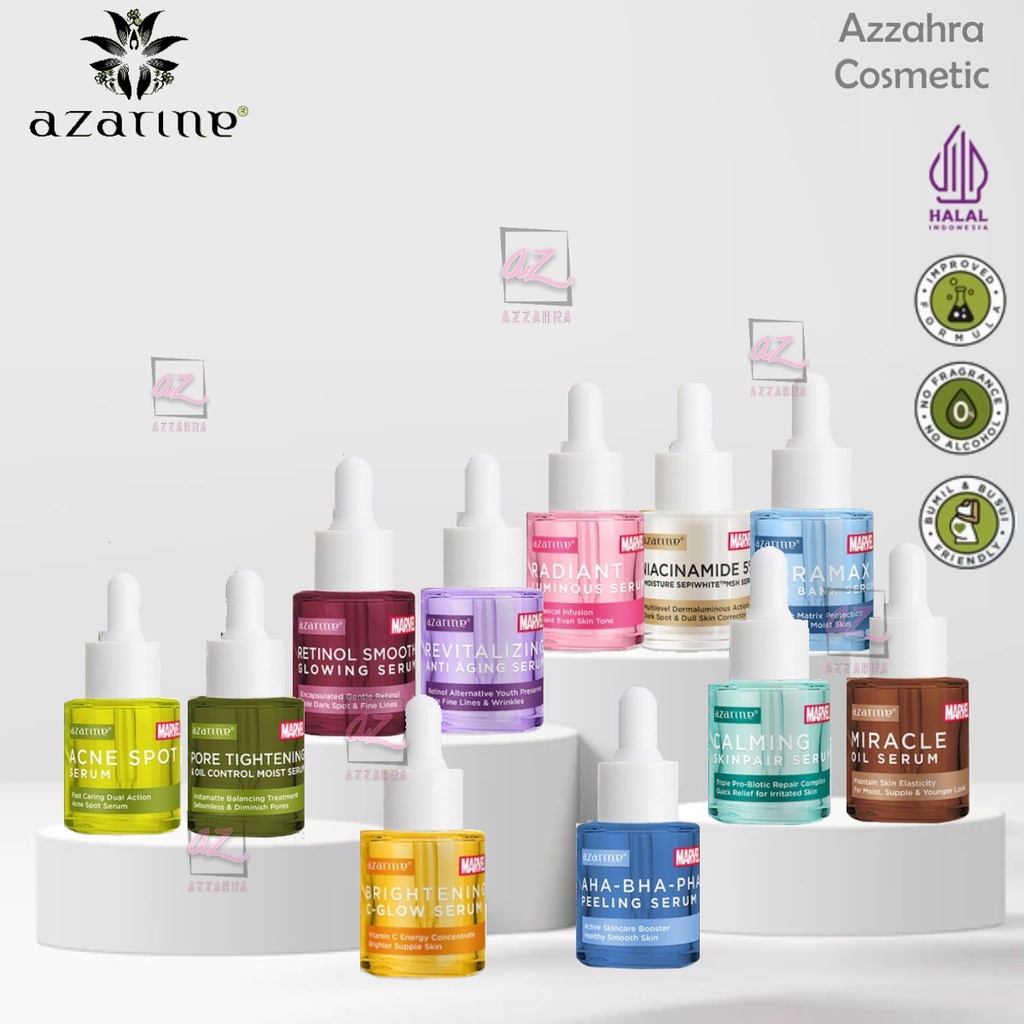 AZARINE Serum Marvel Anti Acne Spot | Face Serum | Brightening | Exfoliating - 20ml