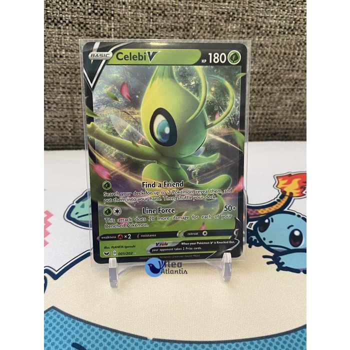 Pokemon TCG English Celebi V - 001/202 - Sword & Shield (Base Set)
