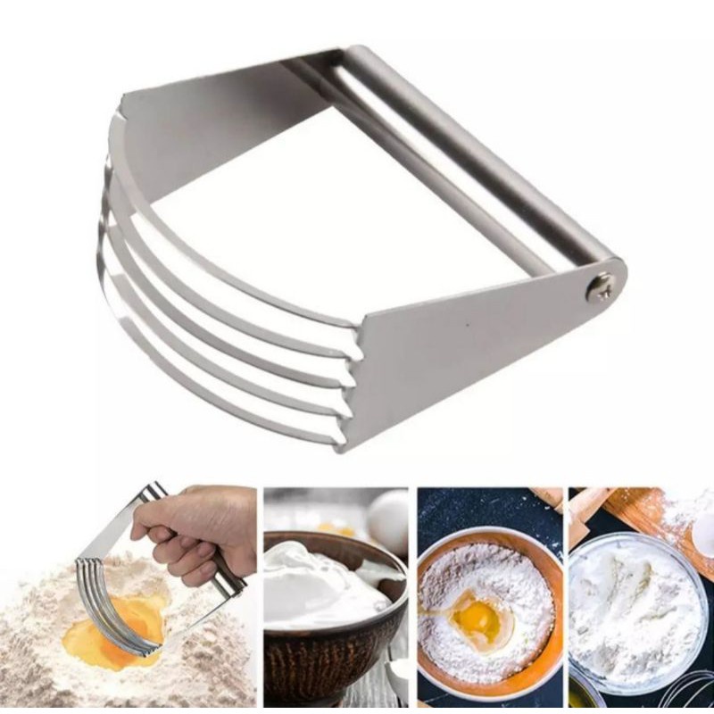 PASTRY BLENDER FULL STAINLESS / PENGADUK ADONAN KUE KERING / PENGADUK ADONAN TEPUNG MENTEGA GULA / P