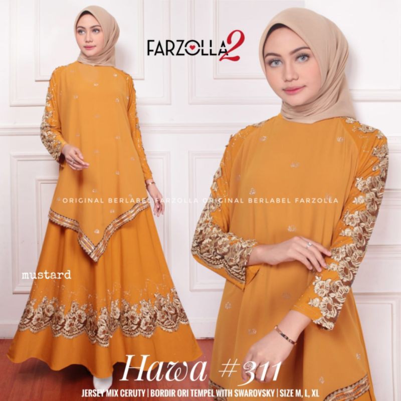 ABAYA TURKEY HAWA 311 MUSTARD
