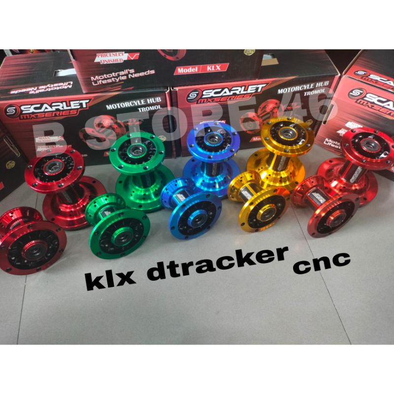 tromol klx dtracker hole 36 scarlet two tone cnc original