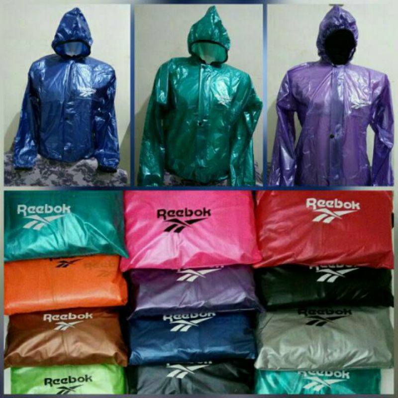 JAS HUJAN SETELAN ADIDAS SAUNA JAKET CELANA PRIA WANITA DEWASA RAINCOAT SEPEDA