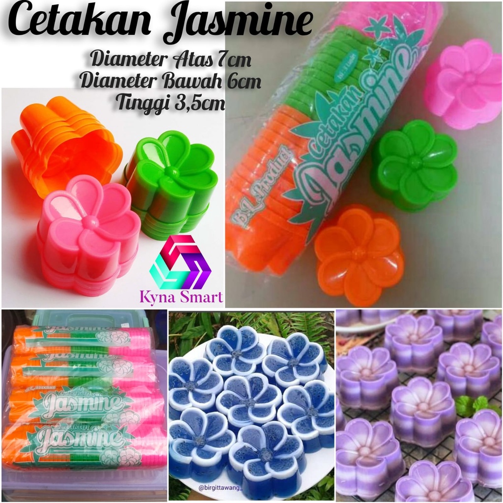 12 LUSIN Cetakan Bunga Jasmine Kue Talam Pudding Bolu Coklat Agar DLL