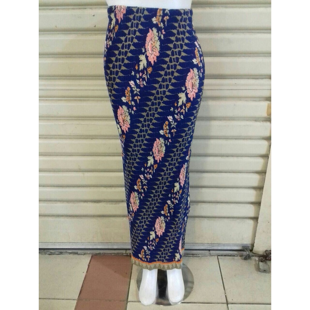Rok Panjang XJ483 Rok Plisket Batik Deisi Rok Panjang Jumbo Keren Abis
