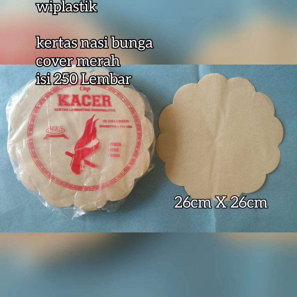 

Kertas nasi bunga merah KACER isi 250 lembar