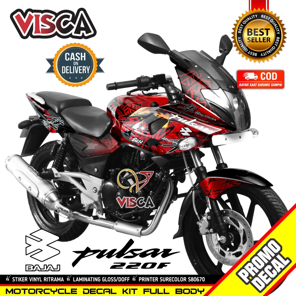Decal Bajaj Pulsar Full Body Decal Bajaj Pulsar 220F Full Body Stiker Full Body Stiker Bajaj Pulsar 