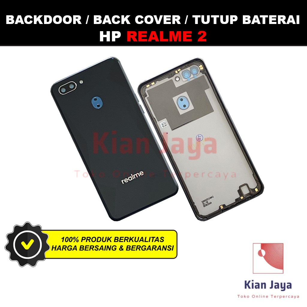 Backdoor Realme 2 Back Cover Tutup Belakang Baterai Cassing Casing Backcase Original