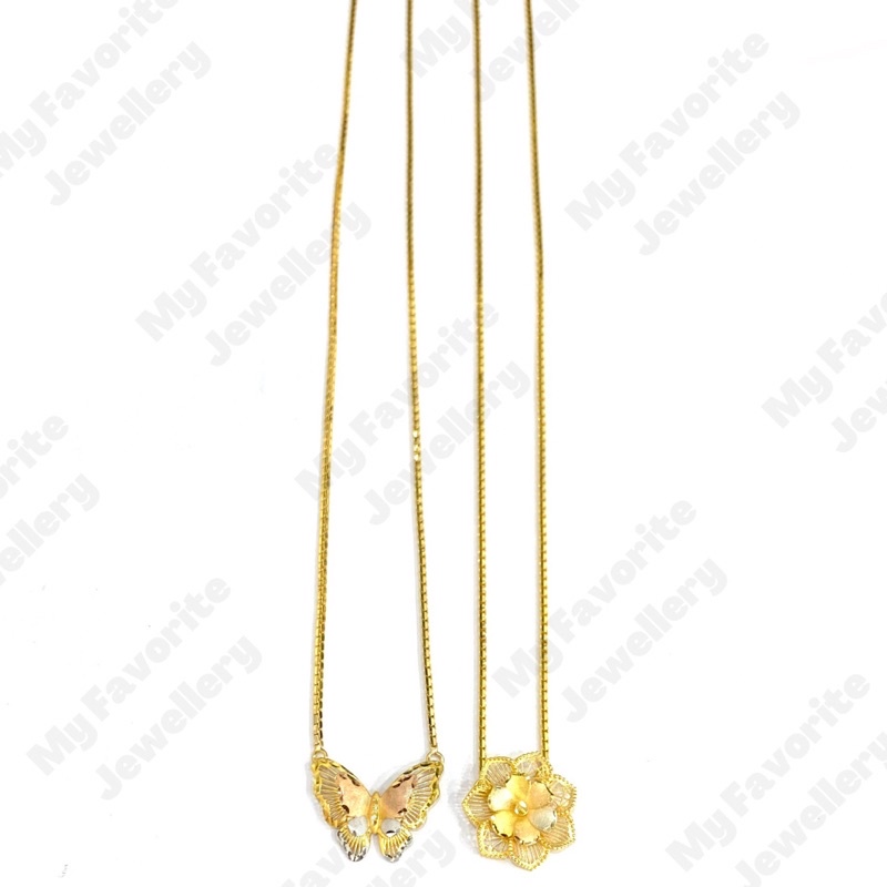 Kalung Italy Variasi Warna Emas Asli Kadar 700