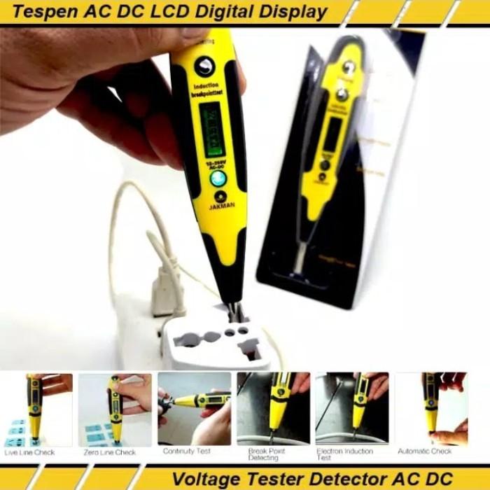 Taspen Tespen Ac Dc Lcd Digital Display Voltage Test Pen Voltage Detector