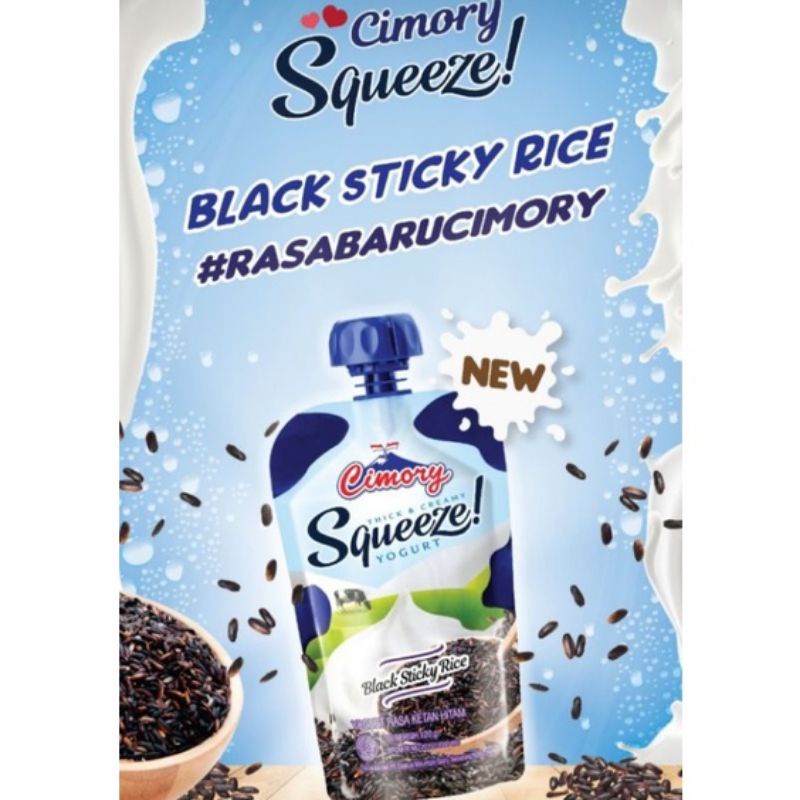 Cimory squeeze black sticky rice varian rasa terbaru