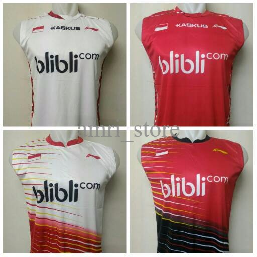 KAOS BAJU BADMINTON BULUTANGKIS LINING SINGLET THOMAS CUP 2017