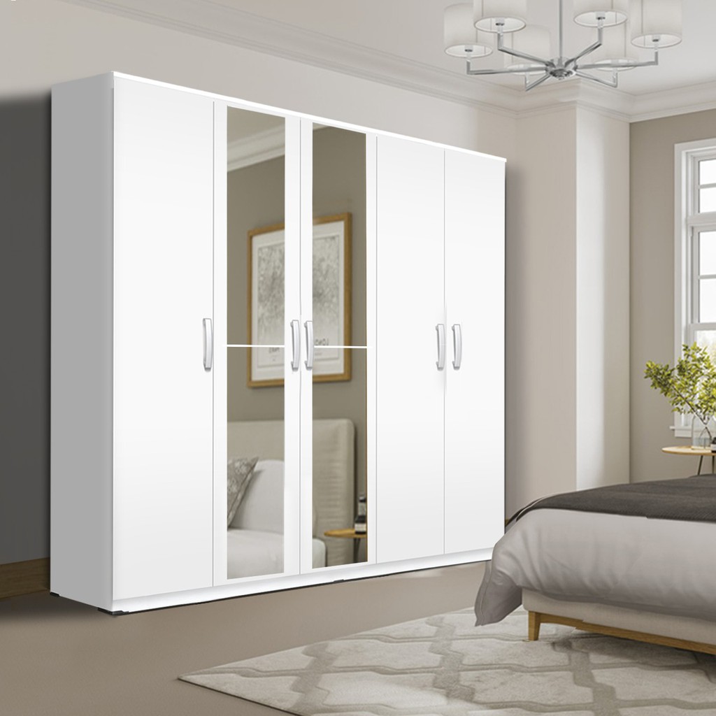 Cuci Gudang Lemari 5 Pintu 4 Pintu 3 Pintu Dengan Cermin Kuat Kokoh Murah 9YDRm0GizdXEXR