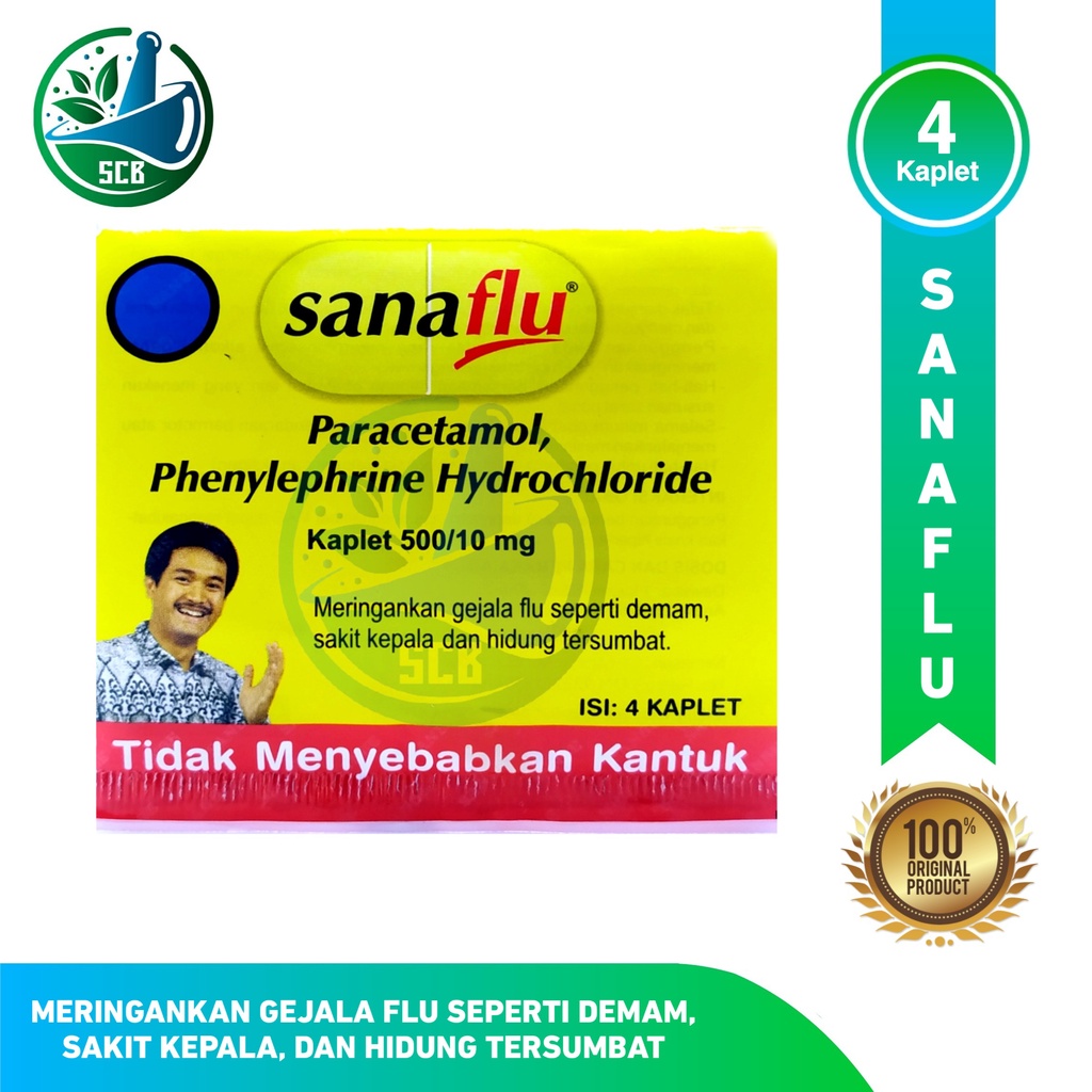Sanaflu Strip - Obat Sakit Kepala & Flu