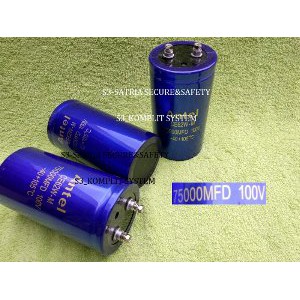 Elco 75 000uF 100V Elko 75000Mfd  75000 Mfd uf 100 V 75000uf
