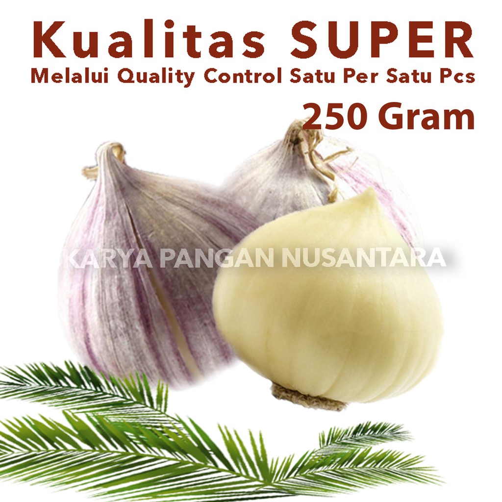 

Bawang Putih Tunggal 250 Gr Bawang Lanang Putih Bawang Tunggal Putih