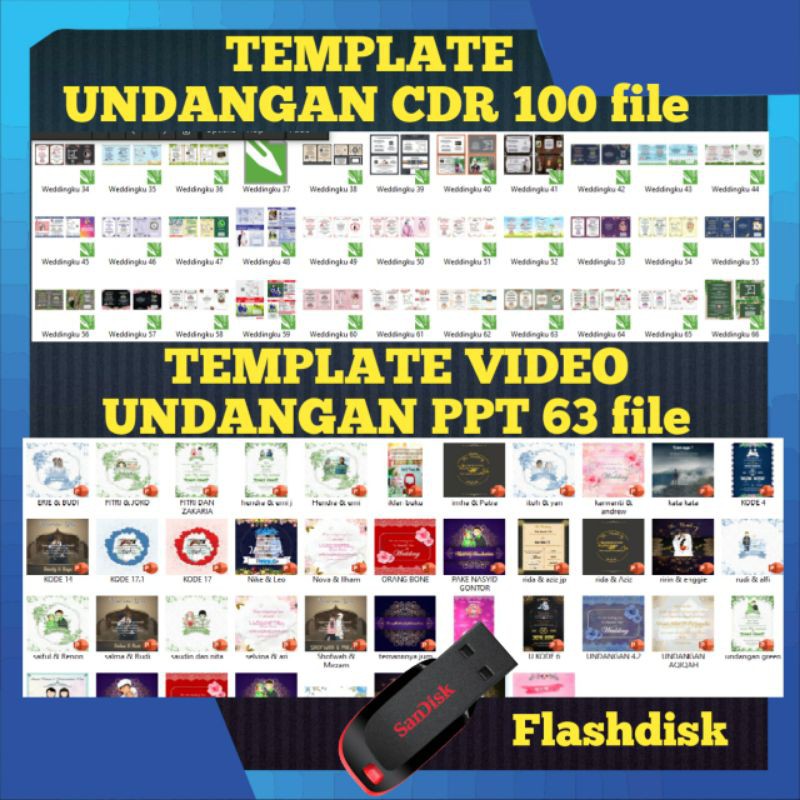 Template Undangan -Template FILE UNDANGAN CDR DAN FILE UNDANGAN DIGITAL PPT VIA FLASHDISK