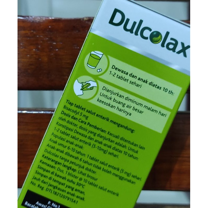 Dulcolax 10 Tablets / Pelancar Buang Air Besar / Sembelit