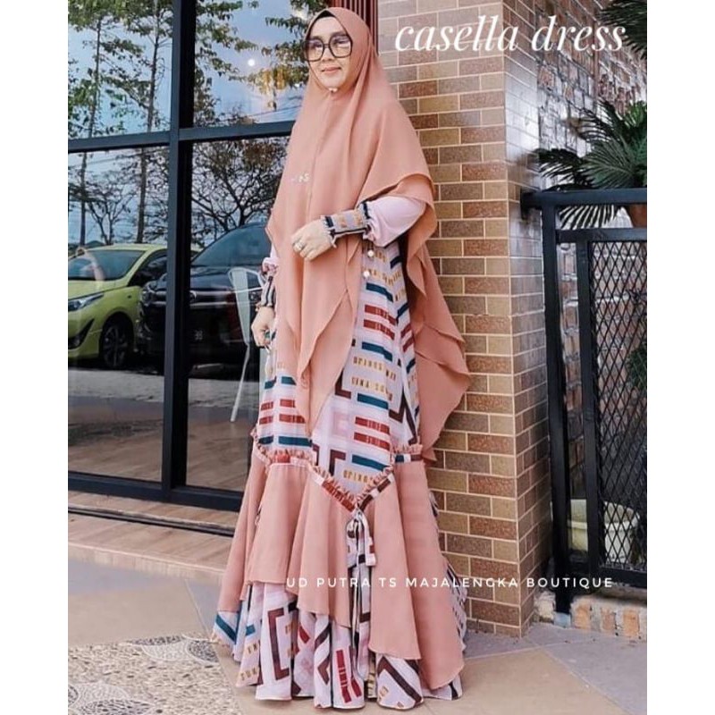 LINA SUKIJO / Casella Dress by eLeS / set syari eLeS / set syari branded / set syari elegan premium