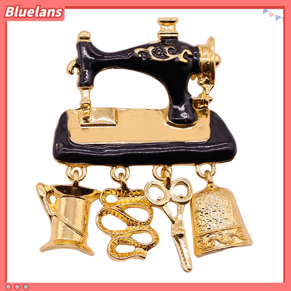 Bros Pin Bentuk Mesin Jahit Gaya Vintage Untuk Wanita