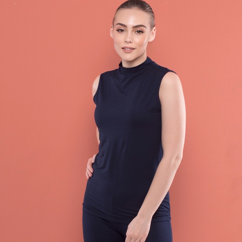 Manset Kaos Tanpa Lengan Turtleneck  JADECLOVER 706