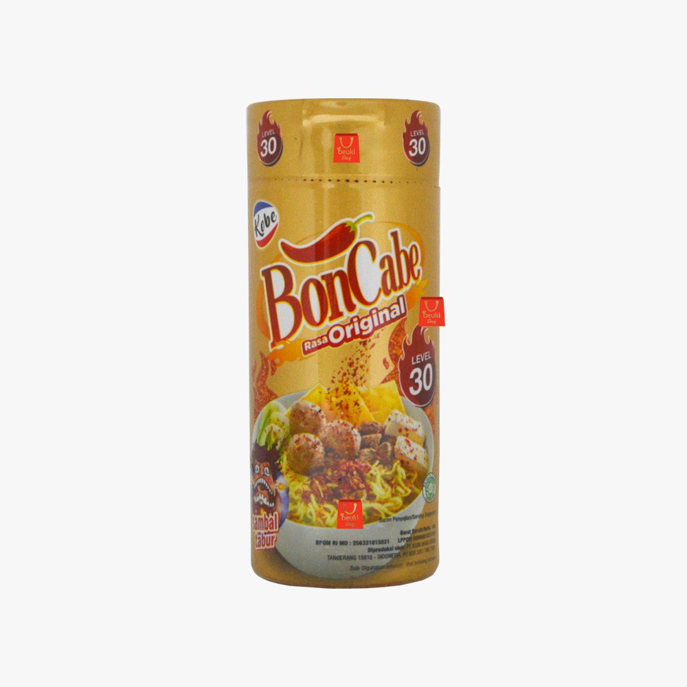 

BOTOL Kobe Bon Cabe Rasa Original Lv 30 Sambal Tabur Pedas Kemasan Botol - 40gr