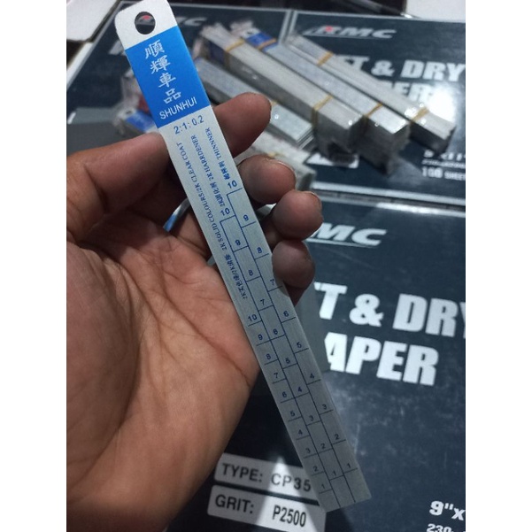 Penggaris Takar Cat / Penggaris Skala Cat / Paint Mixing Ruler