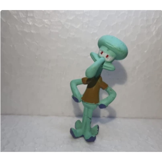 action figure squidward hiasan aquarium aquascape