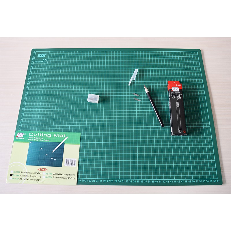 

Jual [Paket Hemat] Cutting Mat SDI A2 + Pen Cutter SDI Murah