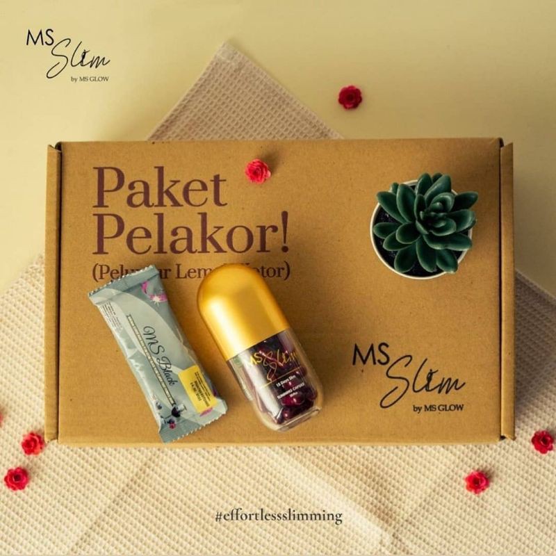 Ms Glow Paket Pelakor Ms Slim & Slimming Capsule
