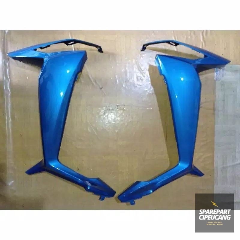 Sayap body depan samping kanan kiri Supra x 125 fi 2014-2019 Original biru