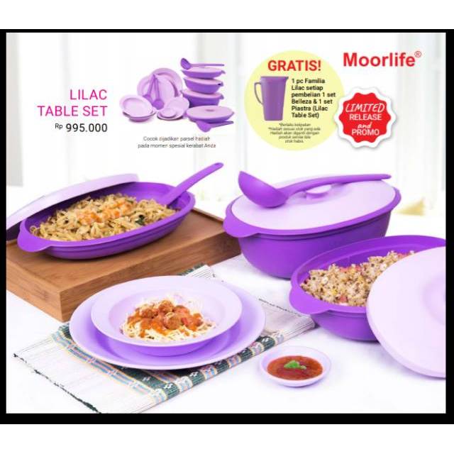 VIOLET TABLE  SET MOORLIFE