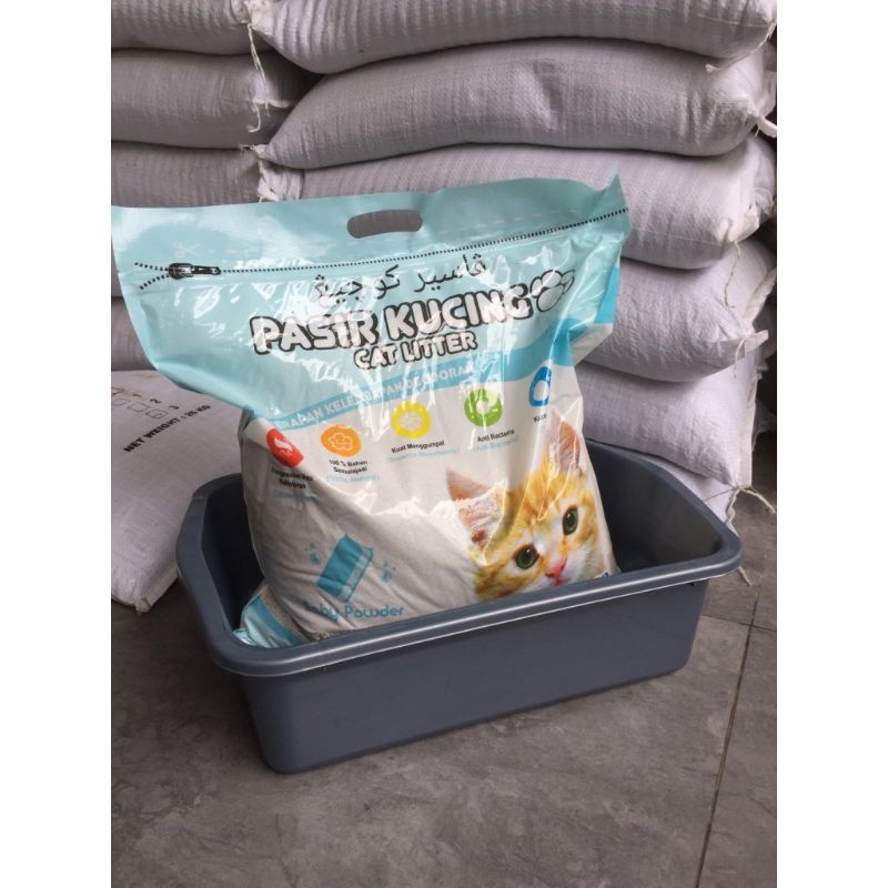 Liter box - Box pasir kucing  - bak pasir kucing - kotak pasir kucing