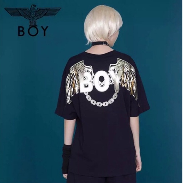 BOY43 KAOS BOY LONDON WINGS PRIA WANITA ASIA EROPA KOREA