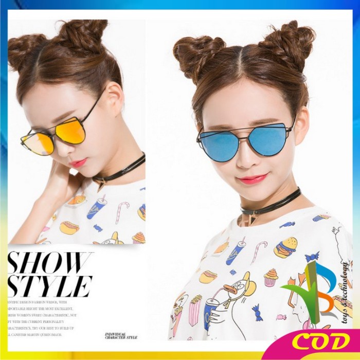 RB-C93-95 PART 1 Kacamata Fashion Wanita Kekinian Kacamata Transparan