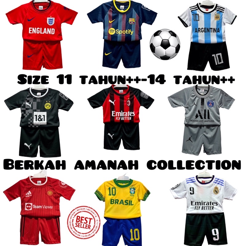 JERSEY BOLA ANAK TERBARU/STELAN BAJU BOLA ANAK TERMURAH