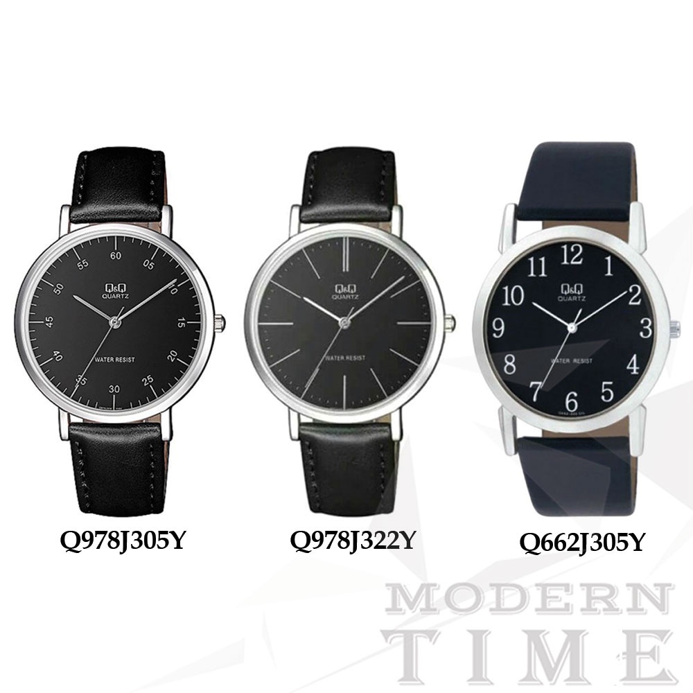 QQ/Q&amp;Q Jam Tangan Pria Q662/Q978 - Kuilt (hitam)