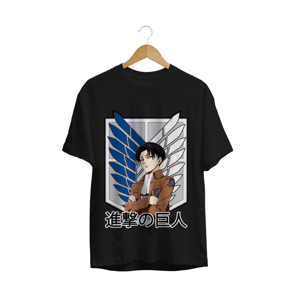 KAOS DISTRO ANIME SERIES LEVI ARROGANT ACKERMAN ATTACK ON TITAN SNK PREMIUM