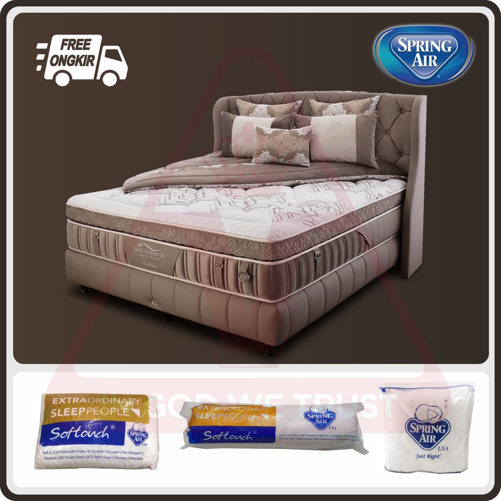 Spring Air Euphoria 120 x 200 120x200 Fullset Full Set Full Bed Set