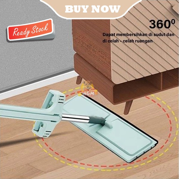Cleanze Alat Pel Lantai Tarik cleaning mop microfiber 360 derajat