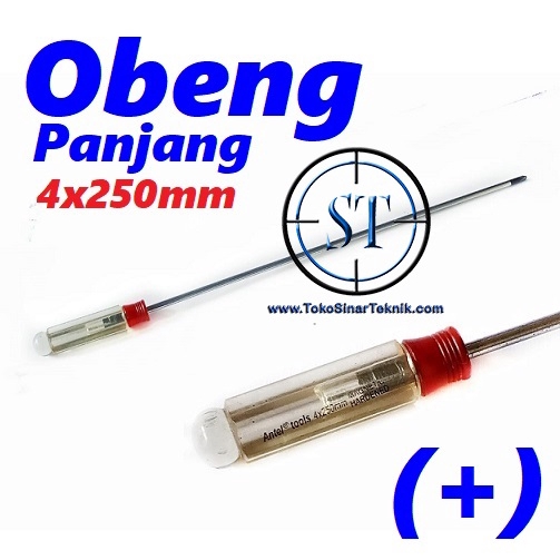 Obeng Panjang Plus / Kembang (+) 4x250mm Plus long Screwdriver