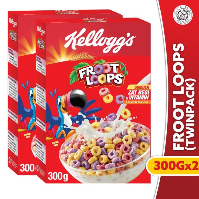 

Big Sale [SPECIAL BUNDLE] Kelloggs Froot Loops Sereal 2 x 300g Big Sale