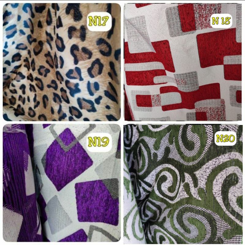 ALAS DUDUK KURSI 1 SET SUDUT MOTIF